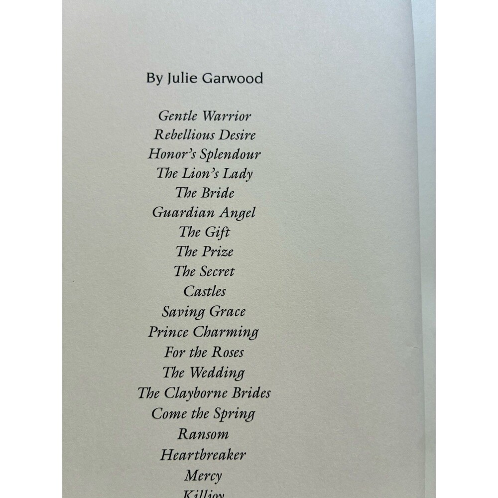 Julie Garwood Murder List Hardcover 2004 First Edition Suspense Thriller Novel - Picture 6 of 7